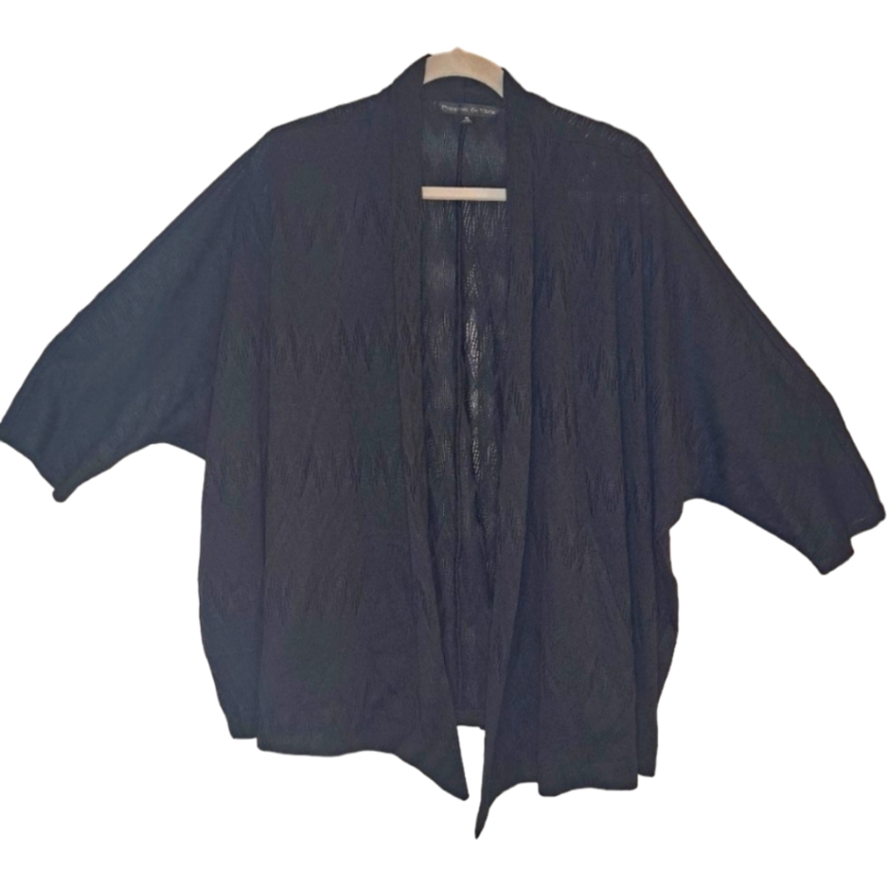 Preston & York Black Dolman Sheer Wrap Shawl Size XL